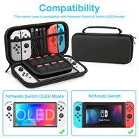 HEYSTOP Case na przełącznik Nintendo i OLED Model ochronny twardy przenośny torba podróżna Shell pokrowiec na przełącznik konsoli Nintendo 3